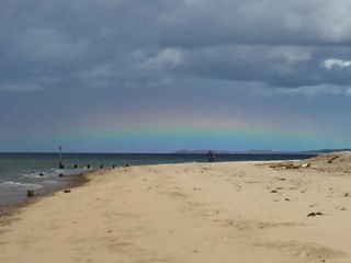 フィンドホーンの海の虹２