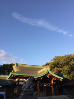 名古屋川原神社秋2016雲